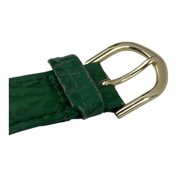 RODANIA Women's Vintage Stainless Steel Back Swiss Made Quartz Watch Green Strap - Picture 2 of 16